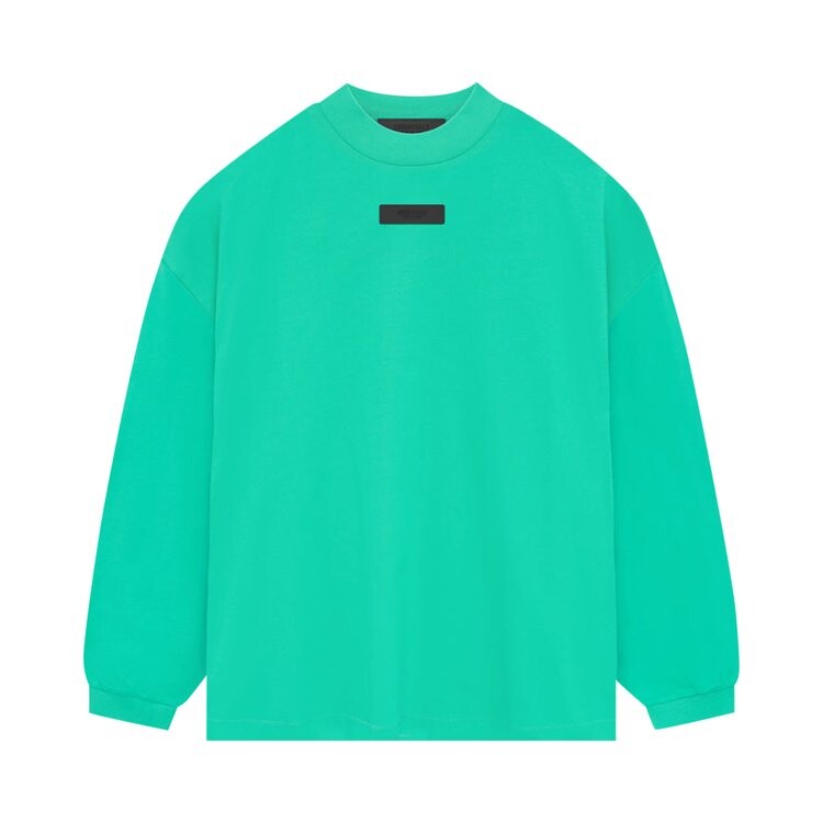 Футболка Fear Of God Essentials Fear of God Essentials Long-Sleeve 'Mint Leaf', зеленый — фото 2