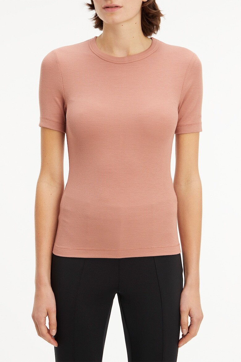 

Приталенная футболка с модалом Calvin Klein, розовый