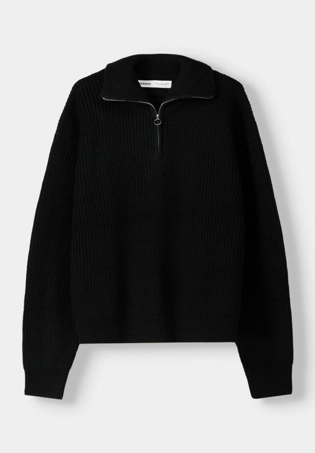 

Джемпер ZIP NECK Bershka, черный