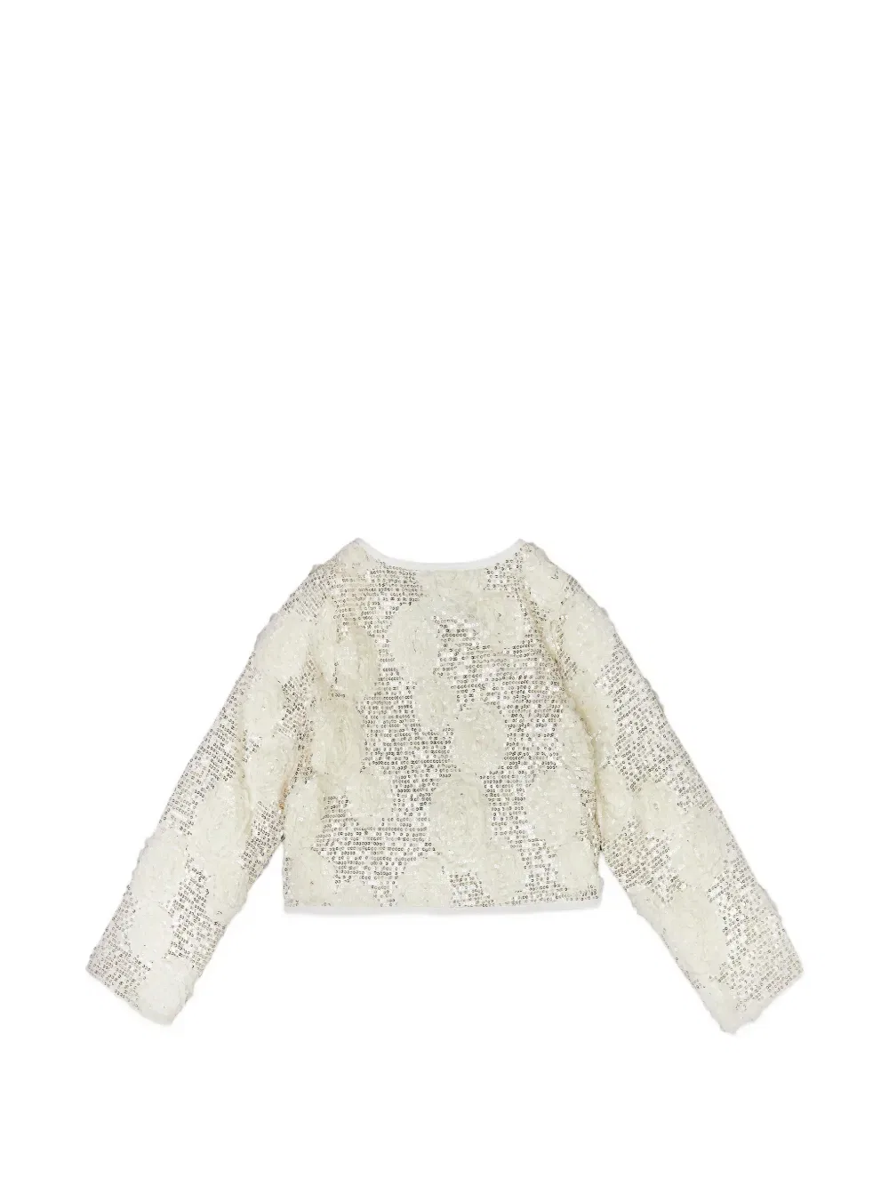 Жакет с цветочным бантом Bcbg Kids, серебро — фото 2