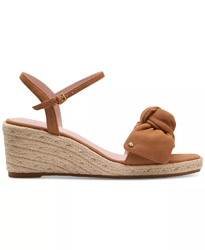 Женские эспадрильи Leandra на клиновидной подошве kate spade new york, коричневый — фото 2
