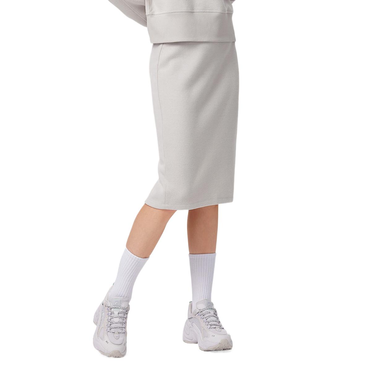 

Повседневная длинная юбка для женщин Tooth Gray FILA, слоновая кость