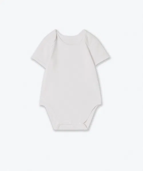 Боди с коротким рукавом 2 шт., MUSINSA STANDARD KIDS, белый/пастельно-голубой — фото 4