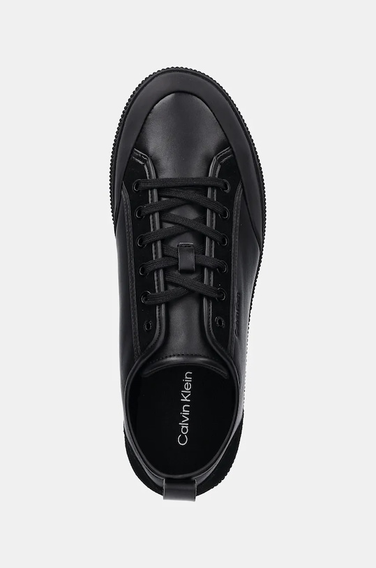 Кожаные кроссовки LOW TOP LACE UP Calvin Klein, черный — фото 4