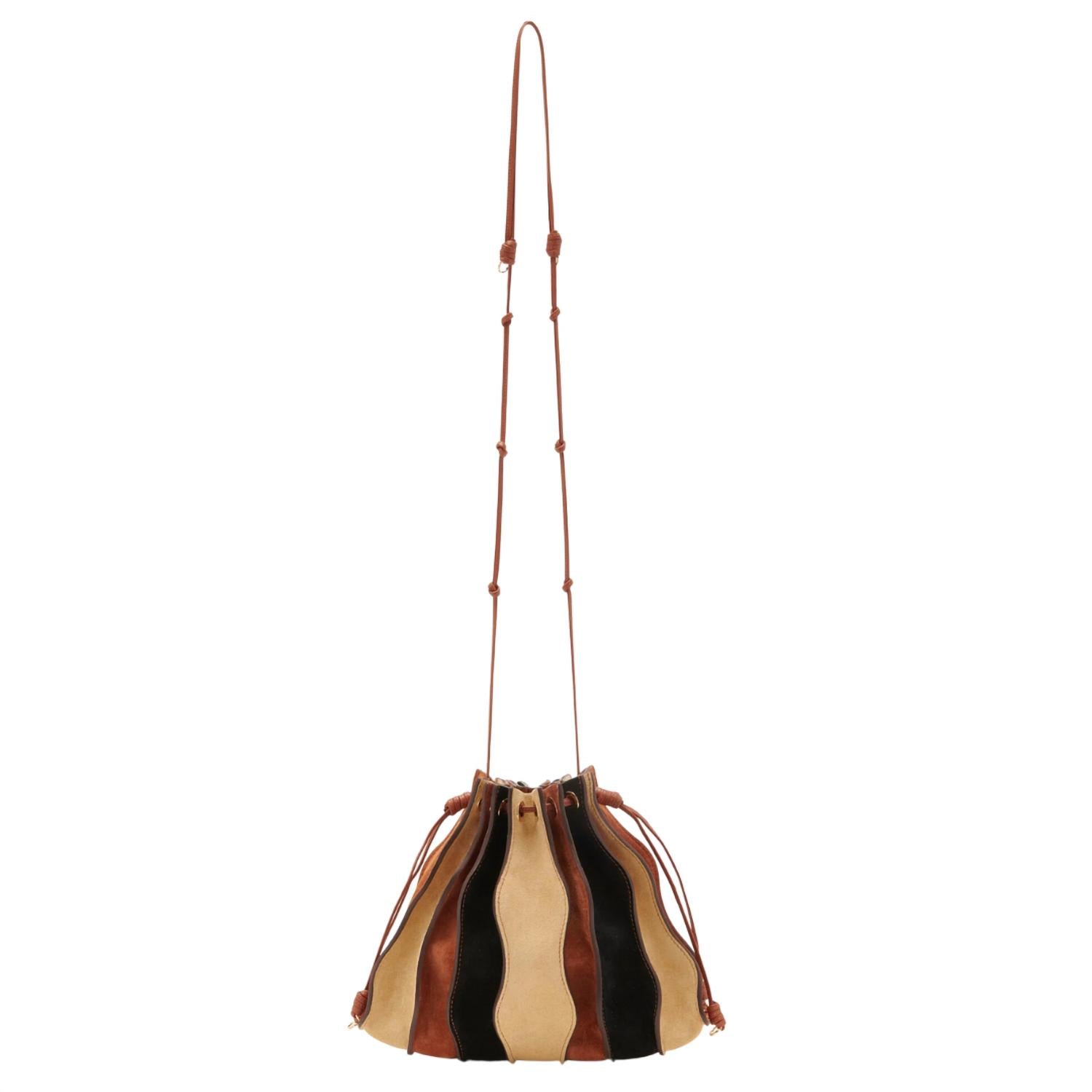 

Сумка Adria Small Pleated Wave Bag в цвете Dune Colorblock Ulla Johnson