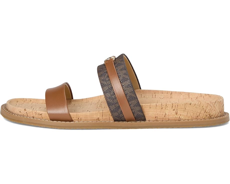 Сандалии MICHAEL Michael Kors Mandy Flat Sandal, цвет Brown/Luggage — фото 4