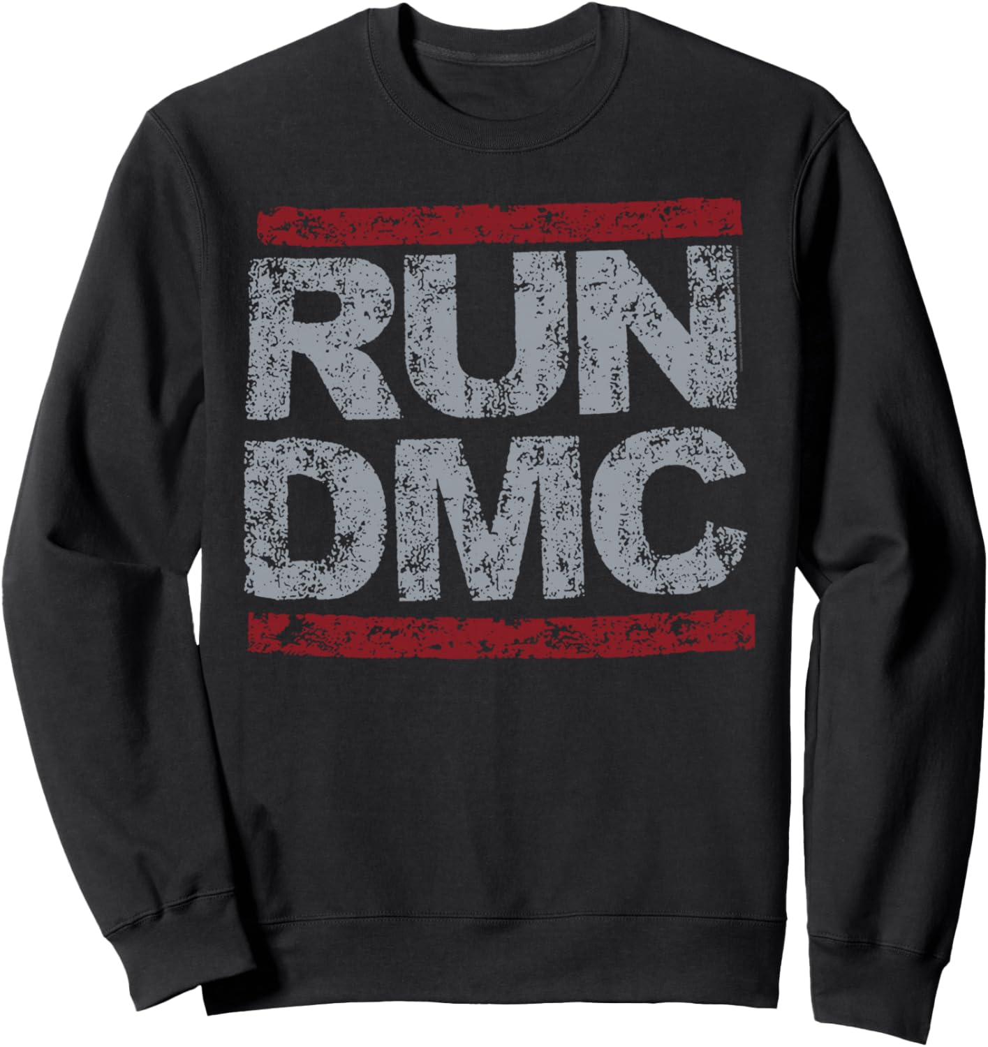 

Официальная толстовка Run DMC с логотипом в стиле гранж, черная, Черный, Официальная толстовка Run DMC с логотипом в стиле гранж, черная