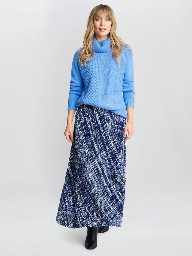 

Юбка со складками Mischa Gina Bacconi, Black/Blue