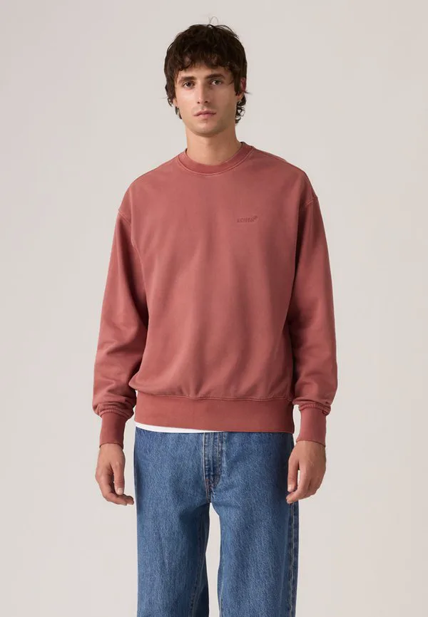 Оригинальная толстовка с круглым вырезом Levi'S, Garment Dye Roan Rouge — фото 2