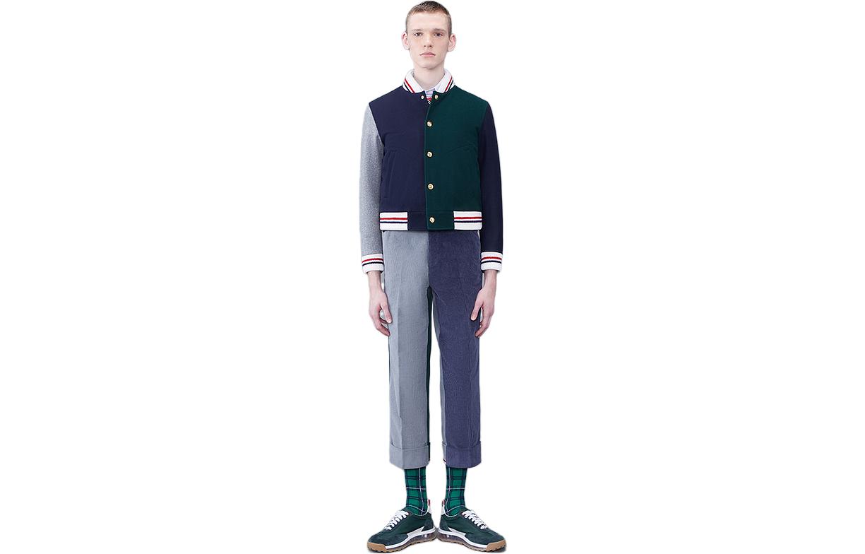 

Цветной Блок Полосатая Бомбер THOM BROWNE, Jasper, Коричневый, Цветной Блок Полосатая Бомбер THOM BROWNE, Jasper