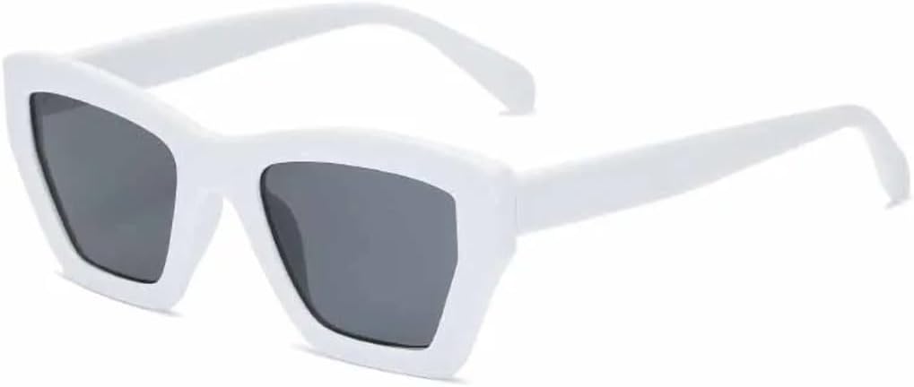 

Модные солнцезащитные очки для мужчин и женщин, ретро, ​​роскошные, для активного отдыха, путешествий, спорта, унисекс, с защитой от УФ-излучения UV400 TVTBBVV, White Gray