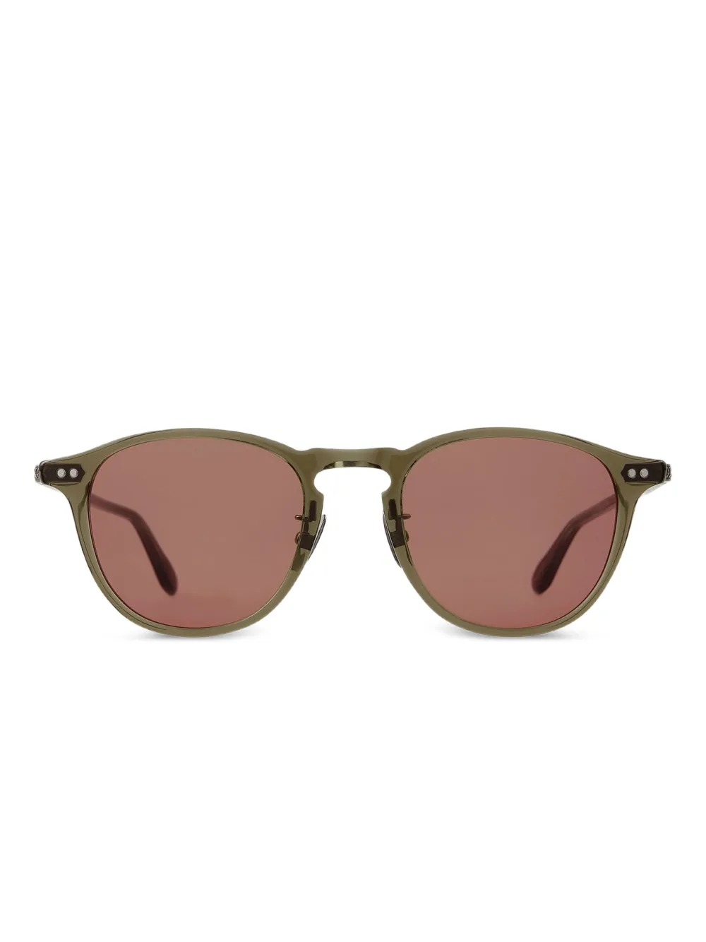 

Солнцезащитные очки Hampton в круглой оправе Garrett Leight, зеленый