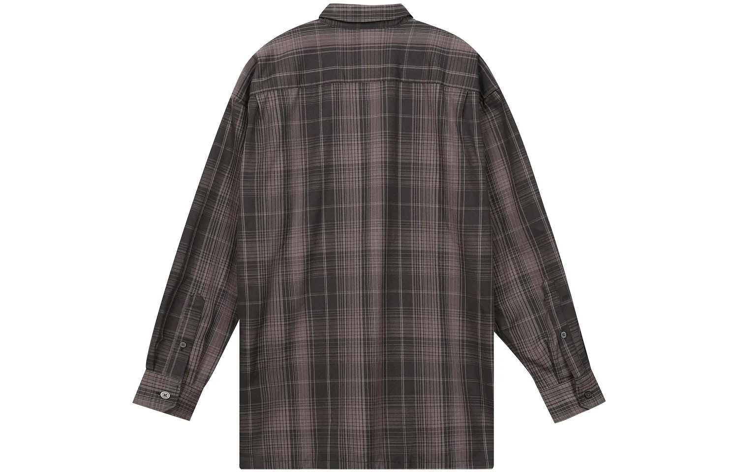 UNIQLO Рубашка мужская темно-серая с лацканами — фото 4