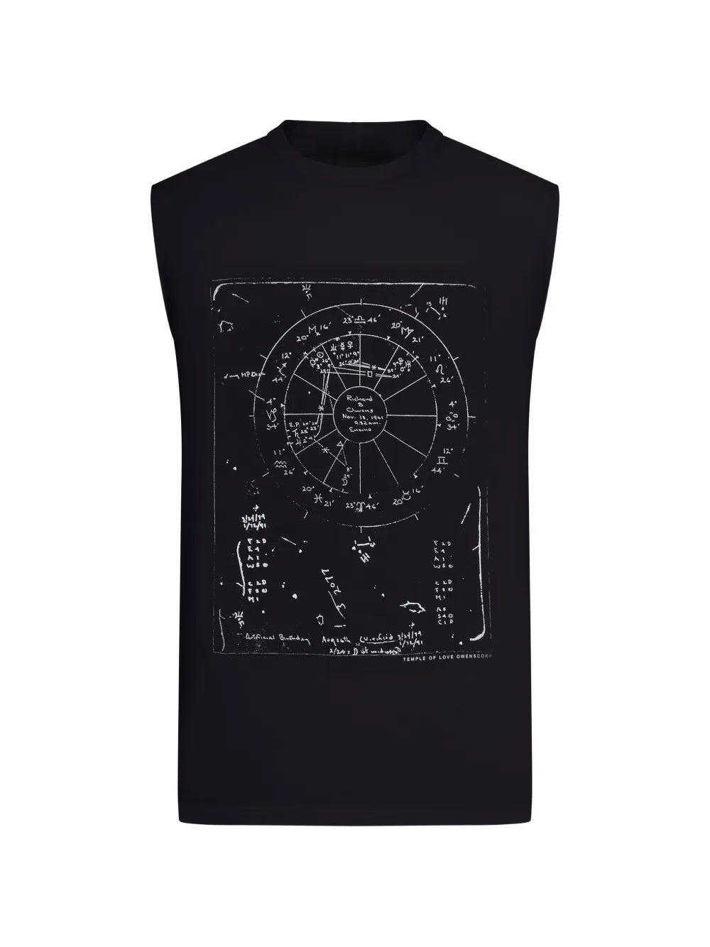

Топ без рукавов с принтом Rick Owens, черный