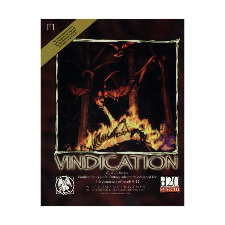 

Модуль Vindication, d20 Fantasy Adventures (Necromancer Games)