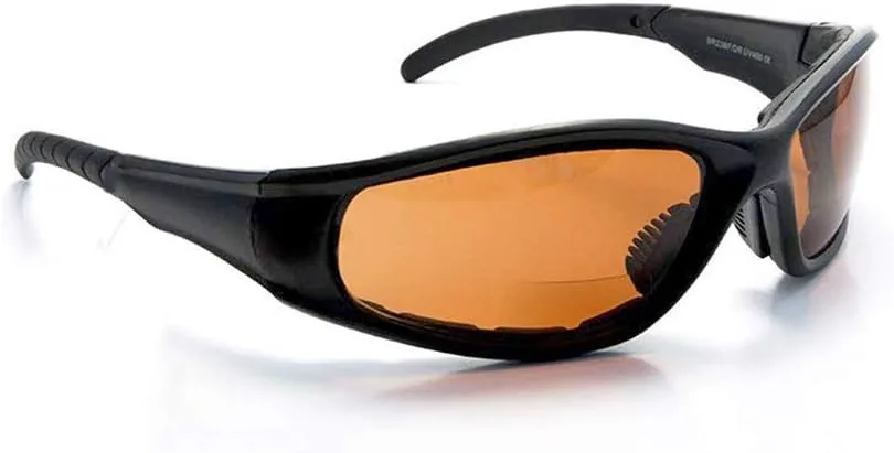 

Солнцезащитные очки с бифокальными линзами и мягкой подкладкой для мотоциклистов, с увеличительными вставками, с диоптриями +1,50 FLORIDA GLASSES, Copper