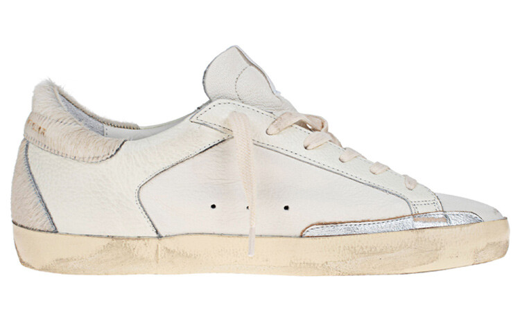 Кроссовки для скейтбординга Super-Star женские, низкие, белые Golden Goose — фото 2