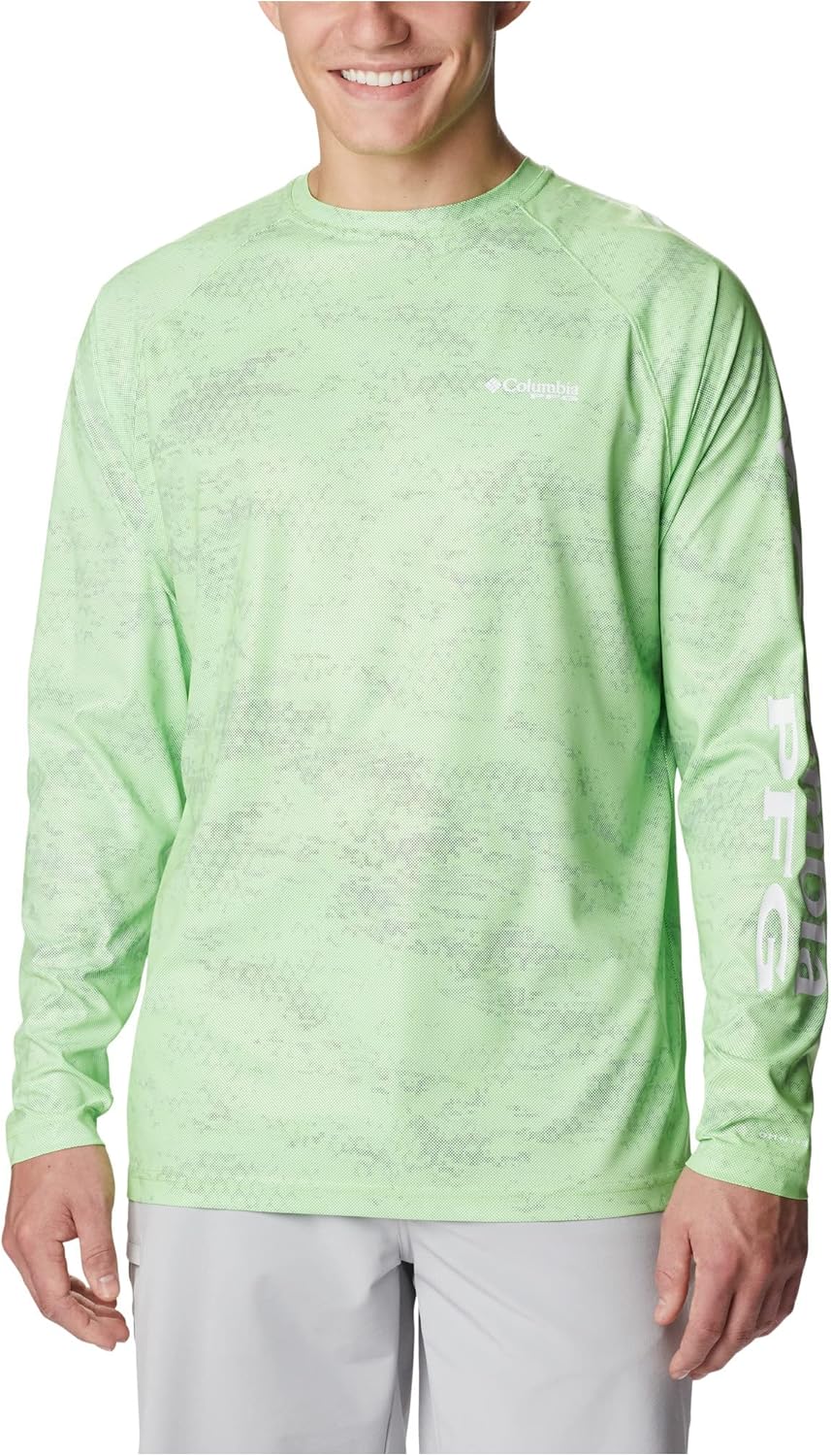

Футболка Columbia Mens Terminal Deflector Long Sleeve, Green Mamba Pfg Camo, Зеленый, Футболка Columbia Mens Terminal Deflector Long Sleeve, Green Mamba Pfg Camo