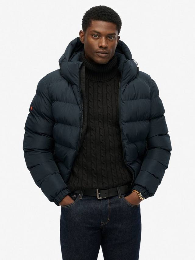 

Утепленная спортивная куртка с капюшоном Superdry, Eclipse Navy