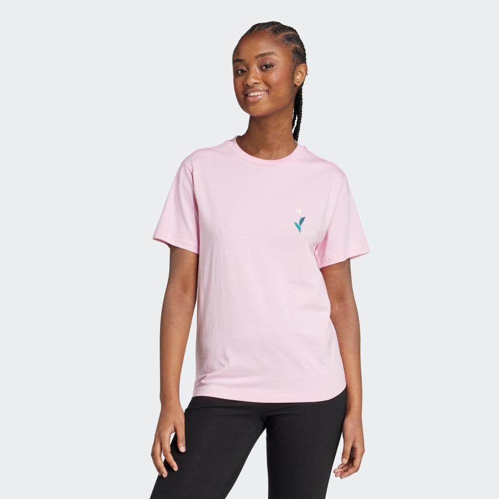 

Футболка Adidas House of Tiro Graphic Tee, цвет True Pink
