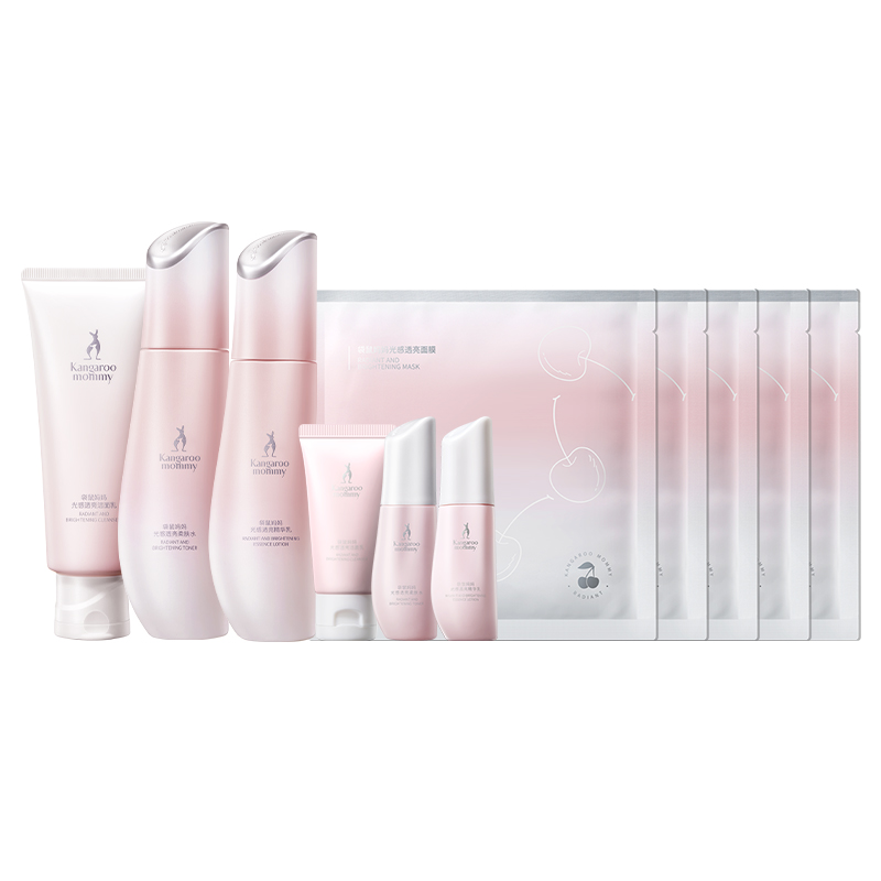 

Набор для ухода за кожей, улучшающий ночную усталость, увлажняющий и осветляющий Kangaroo Mommy, [ening Stabilizing]Cleanser+Toner+Lotion Set of 3