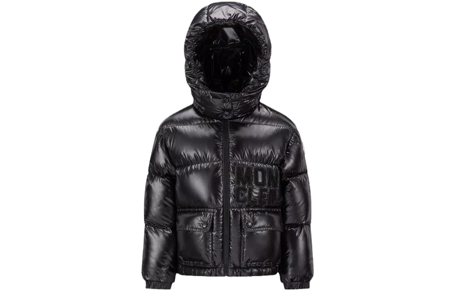 Куртка пуховая SS23 Abbaye Collection черная детская Moncler — фото 2