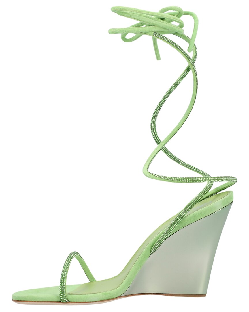 Paris Texas Willow Leather Sandal, зеленый — фото 2