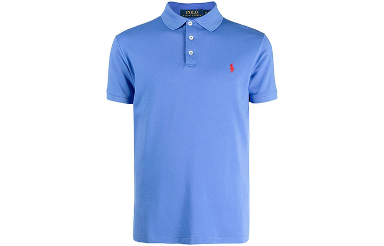 

Вышитая пони поло Ralph Lauren, синий
