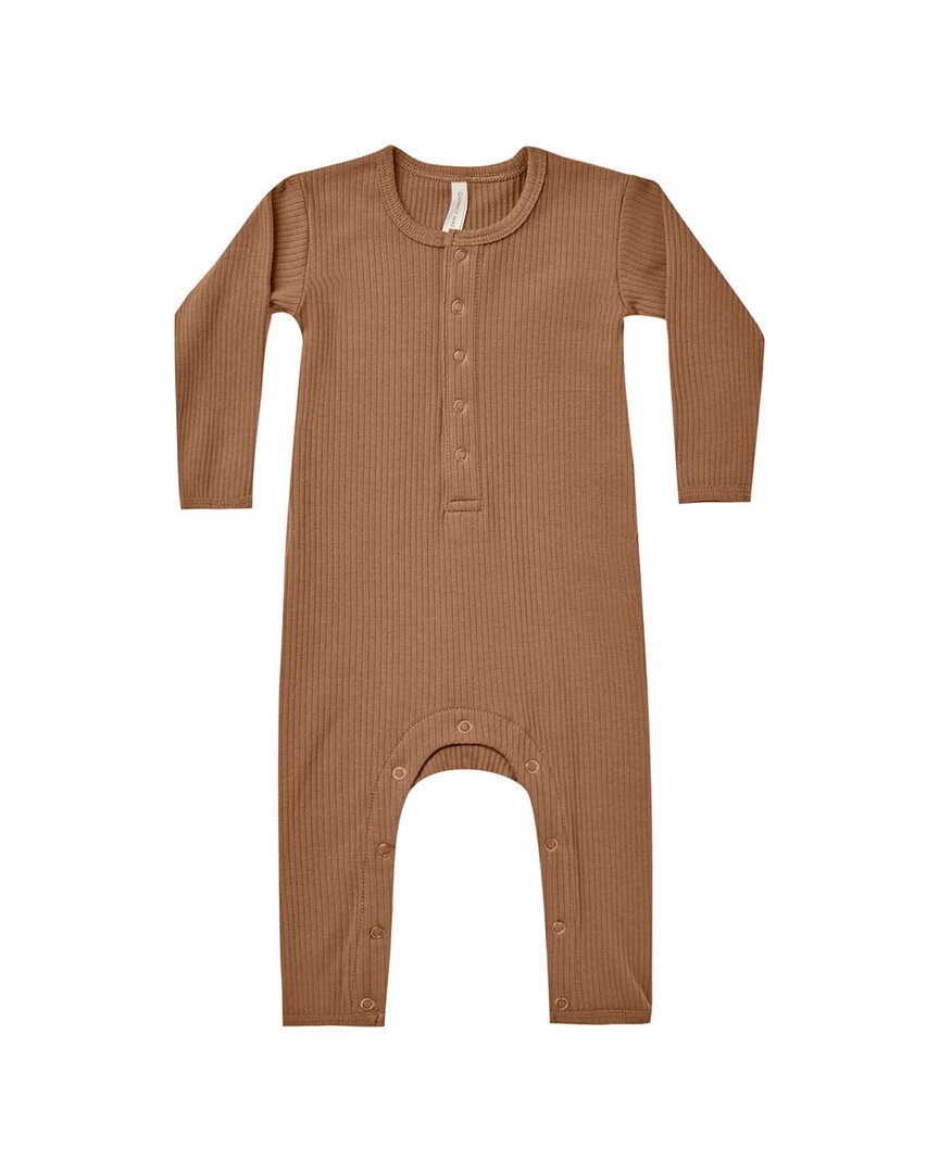 

Детский комбинезон Quincy Mae Ribbed, цвет cinnamon