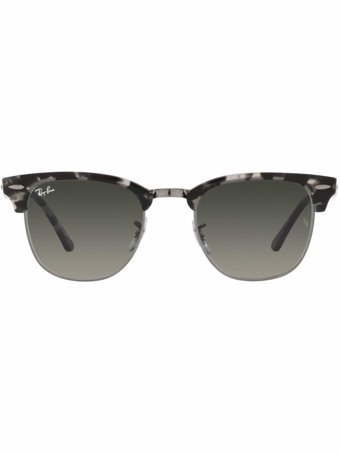 

Ray-Ban солнцезащитные очки Clubmaster в D-образной оправе, серый