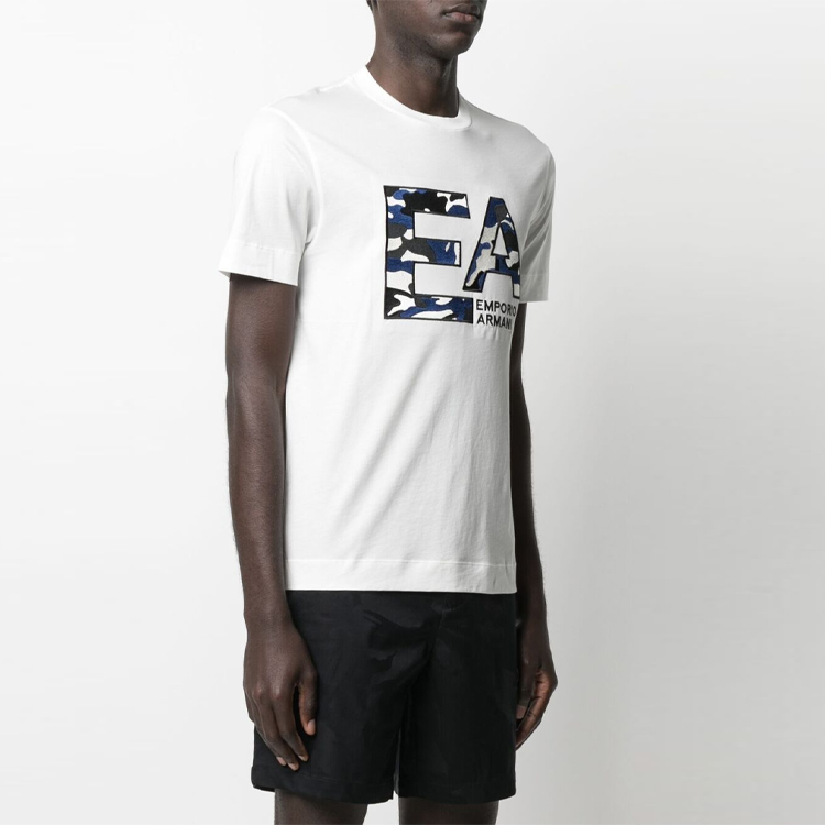 Футболка мужская белая EMPORIO ARMANI SS22 — фото 4