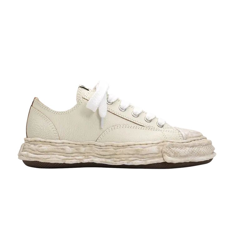 

Кроссовки Maison Mihara Yasuhiro Peterson Low 'Cracking Leather - White', белый