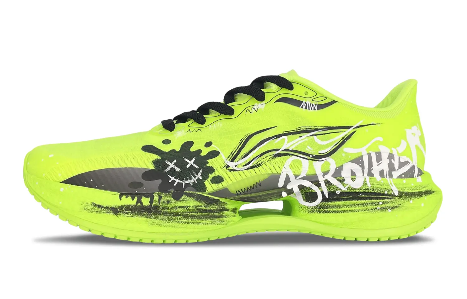 

Сверхлегкие беговые кроссовки 22 мужские низкие LINING, Neon зеленый