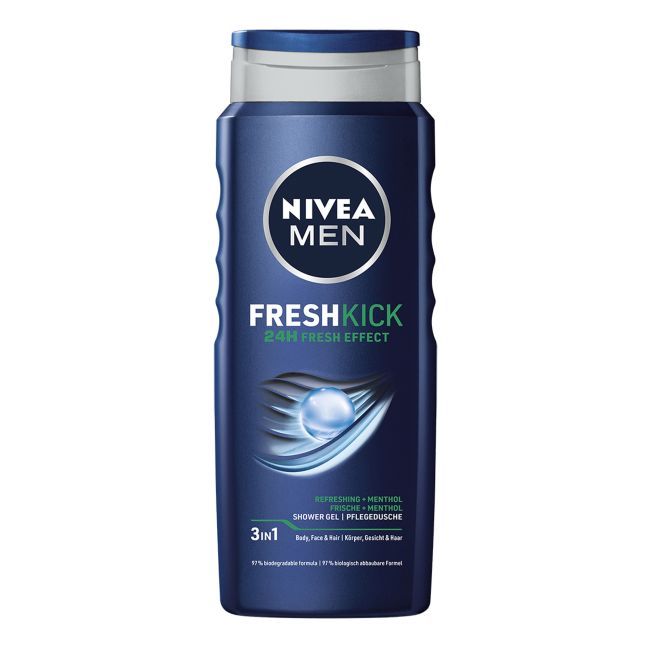 

Мужской гель для душа Fresh Kick Nivea Men, 500 мл