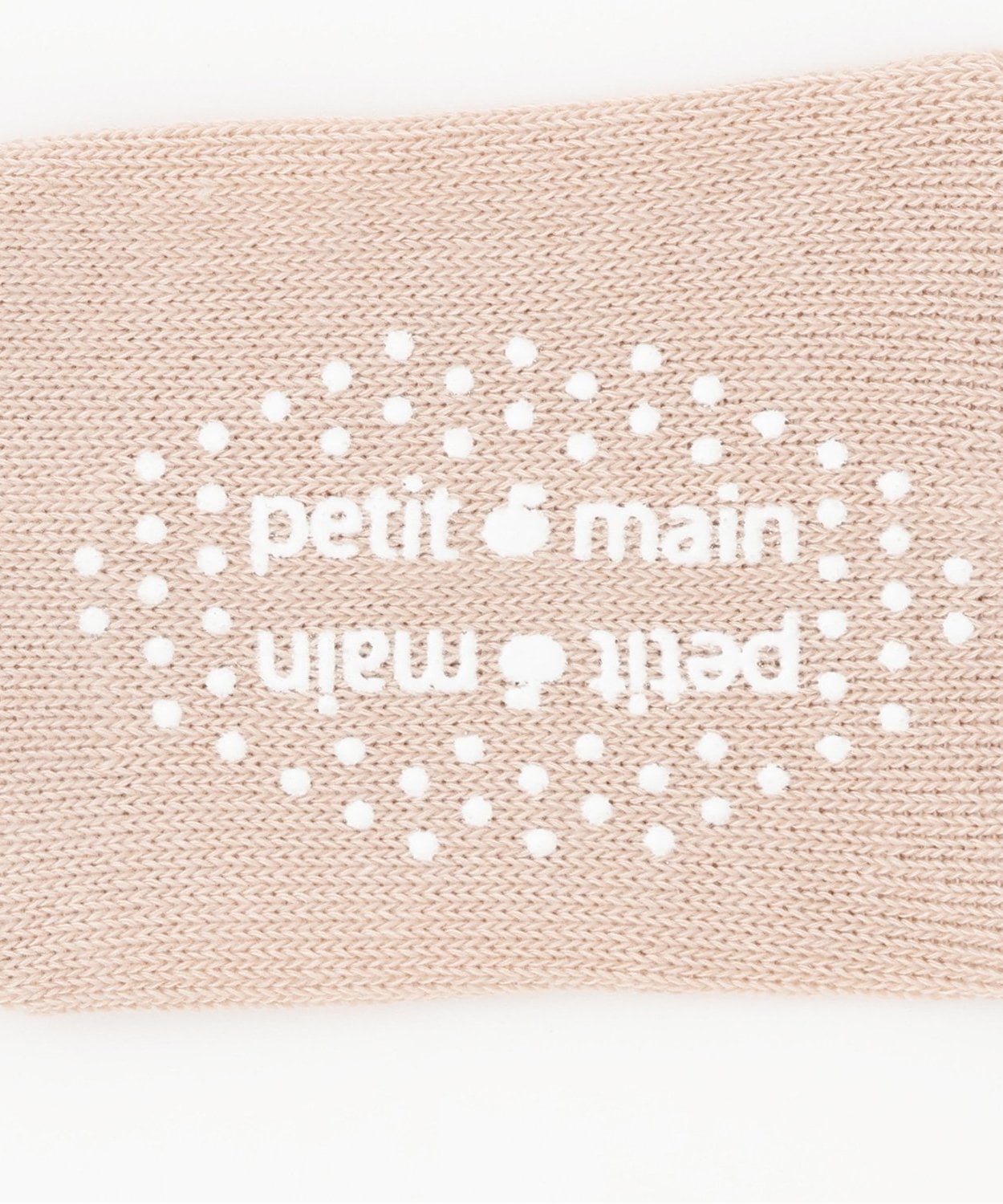 Кружевные высокие носки Petit main, Light beige — фото 3