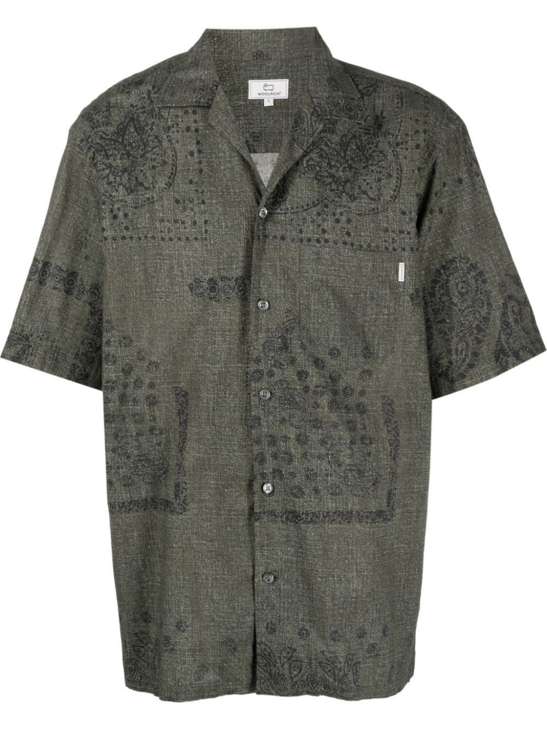 

Woolrich рубашка с принтом пейсли, зеленый
