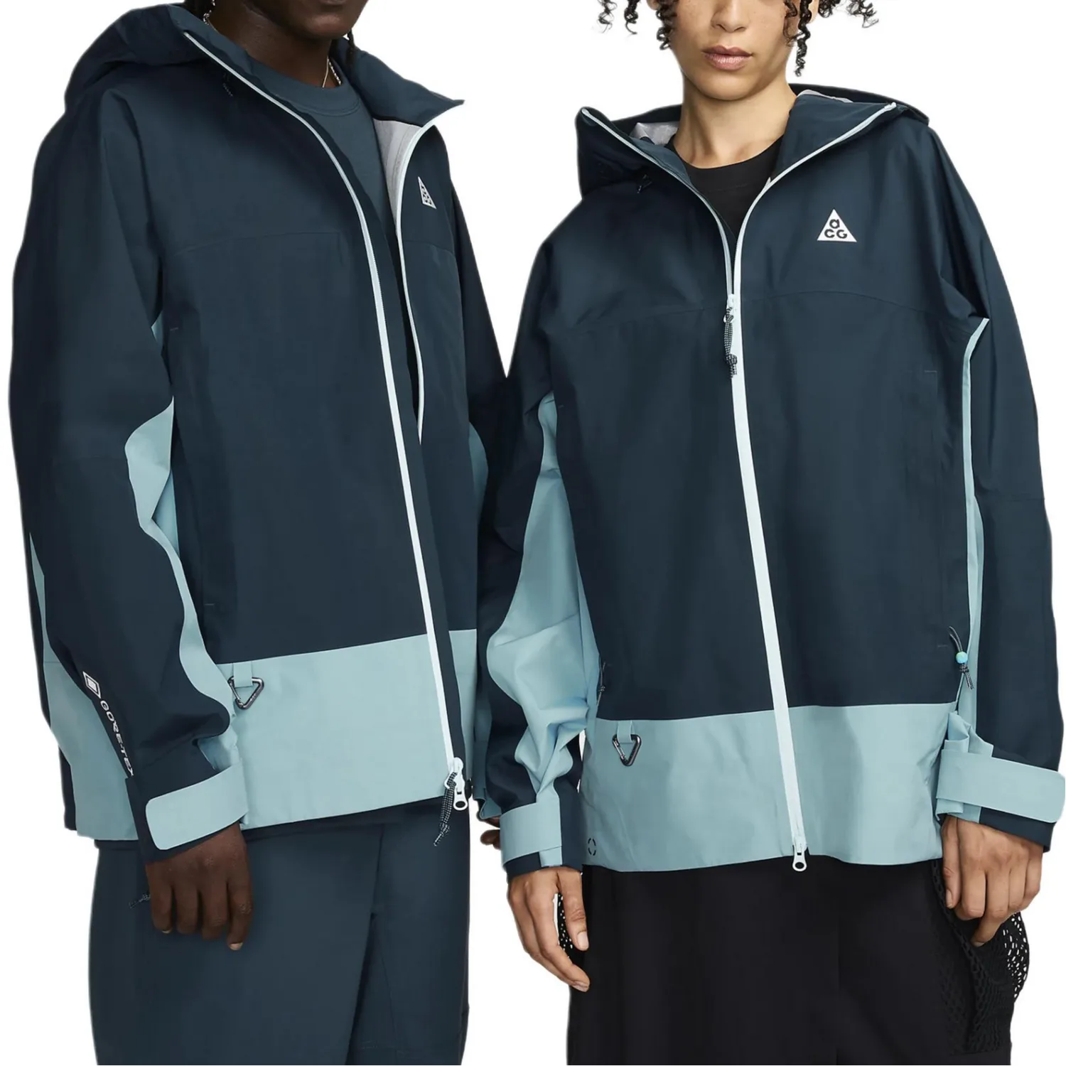 Куртка 'Misery Ridge' Storm-FIT Adv GORE-TEX Nike, Arsenal Marine Blue/Denim Blue Turquoise/Peak White