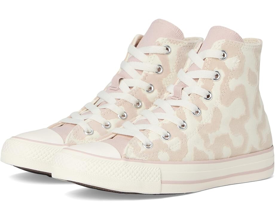 

Кроссовки Converse Kids Chuck Taylor All Star Leopard, цвет Egret/Flush Stone/Egret