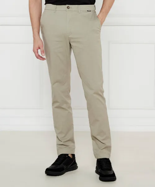 

Современные брюки-чинос из твила Slim fit Calvin Klein, бежевый