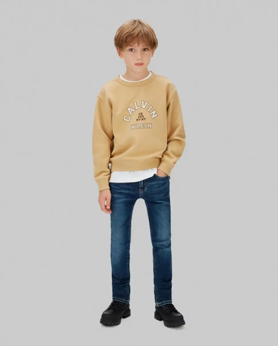 Джинсы для мальчика slim fit Calvin Klein, синий