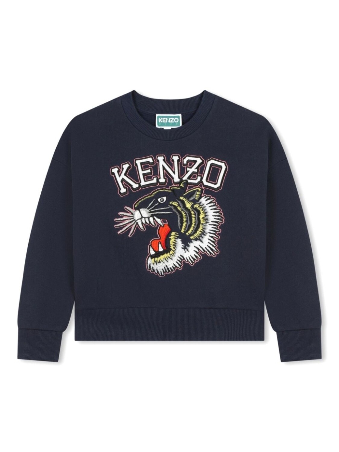 

Kenzo Kids толстовка с вышитым логотипом, синий