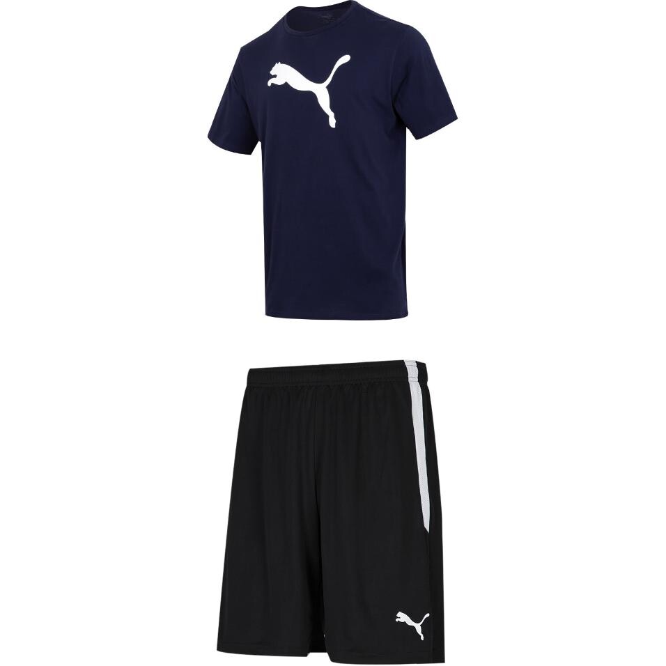 

Повседневная спортивная одежда для мужчин, темно-синий + черный Puma, темно-синий/черный
