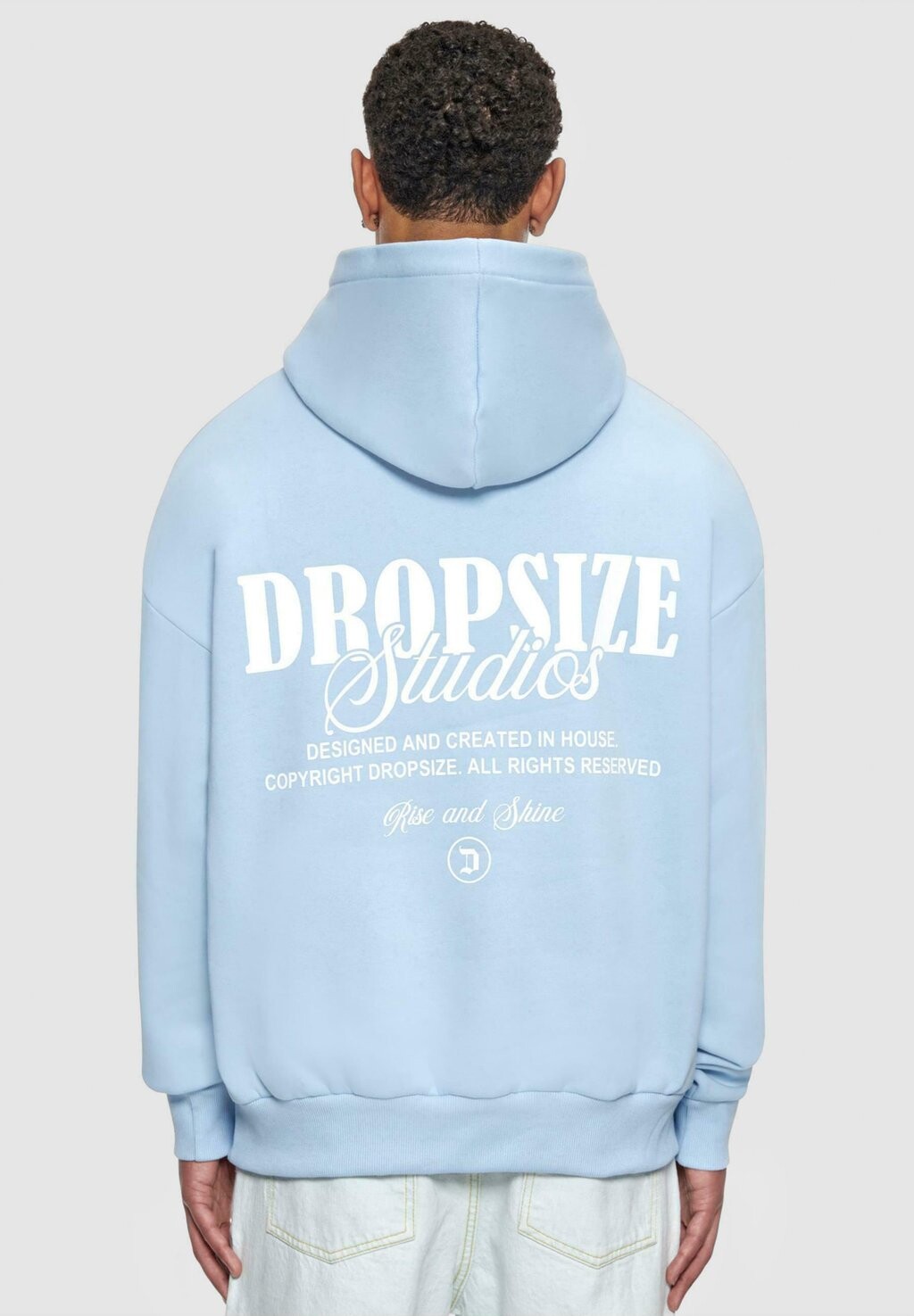 

Толстовка Oversize Studios Dropsize, нежно-голубой