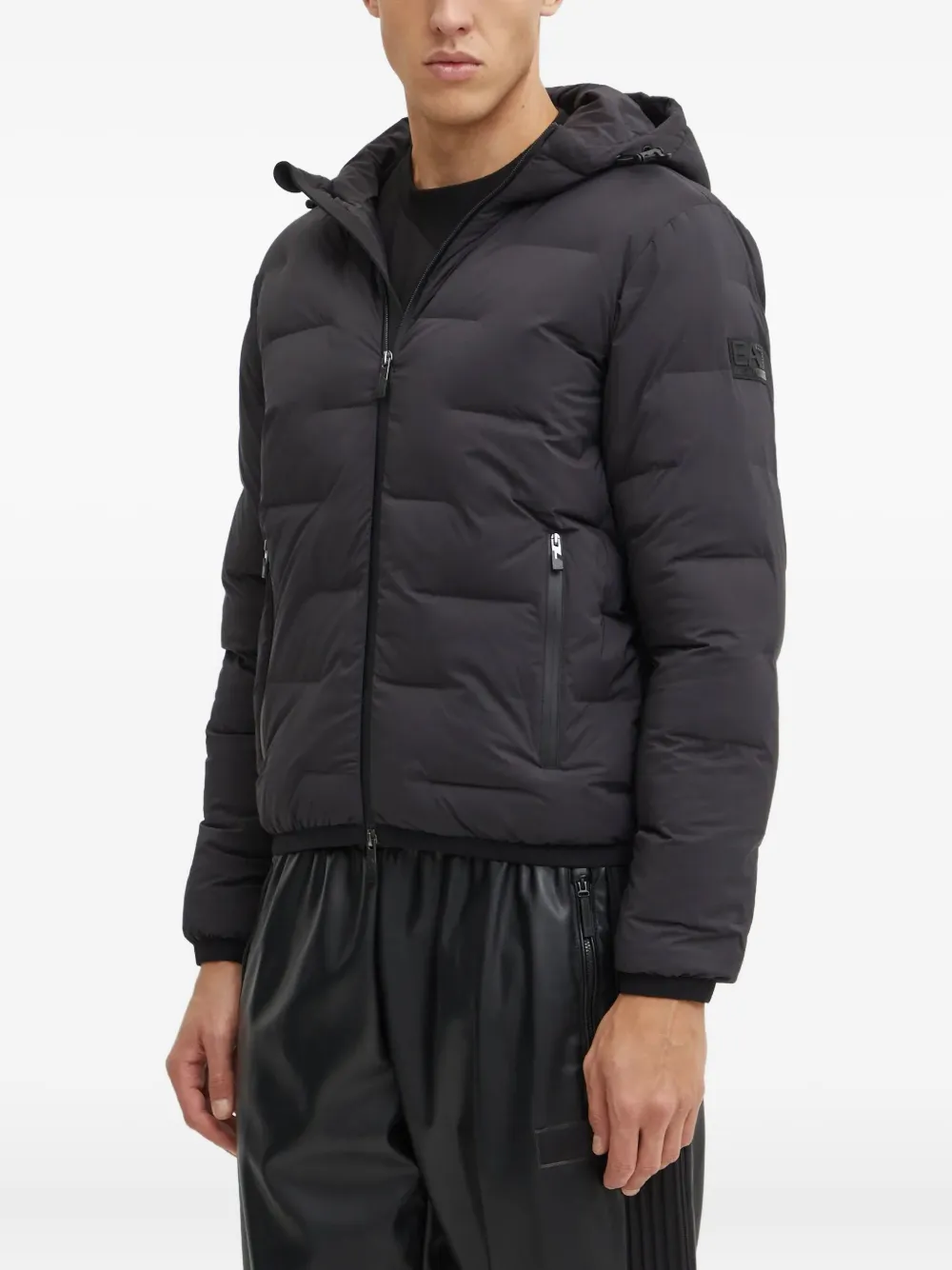 

Куртка с нашивкой-логотипом Ea7 Emporio Armani, черный