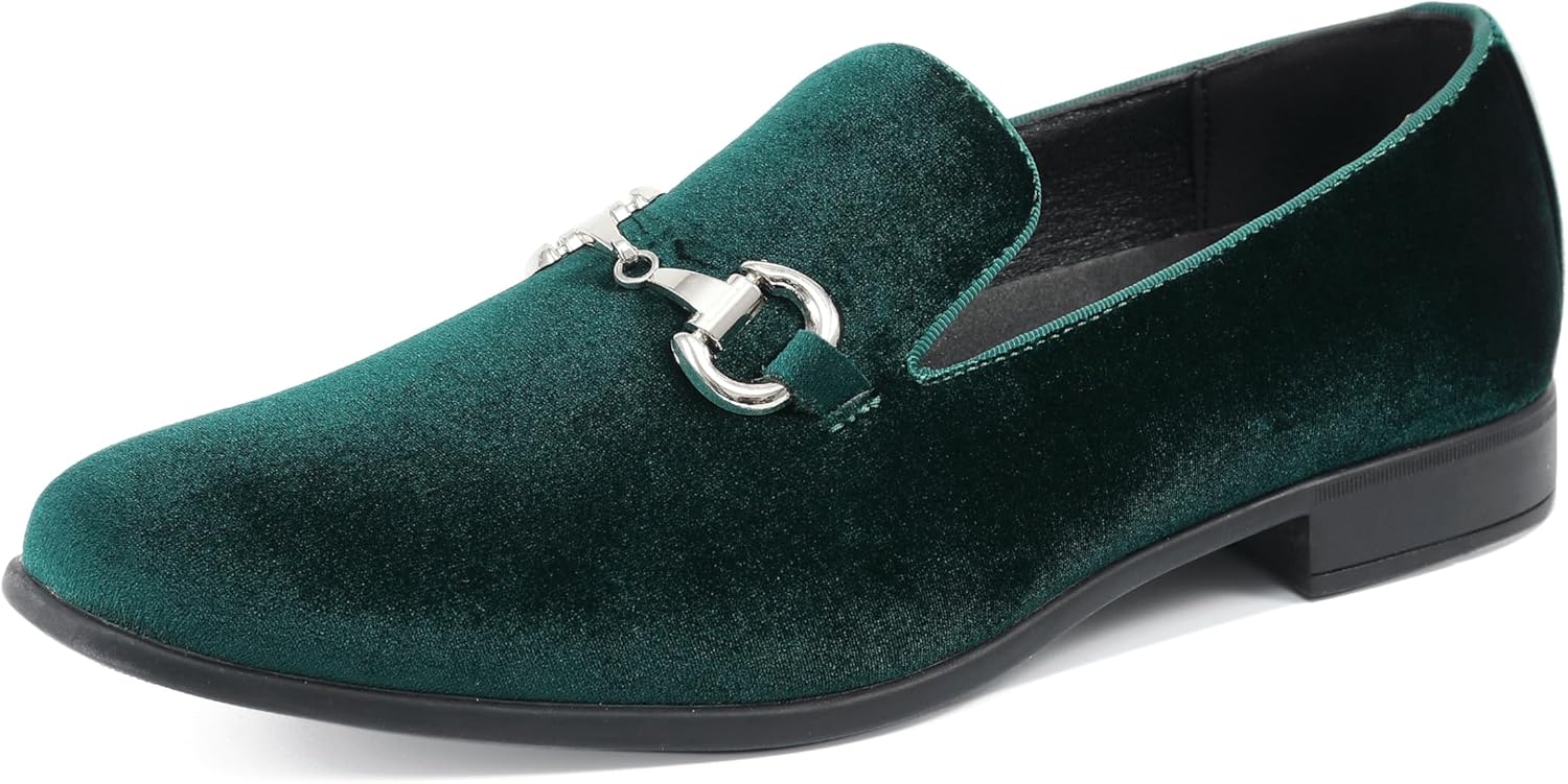 

Мужские лоферы-слипоны из микрофибры с золотой металлической вставкой Amali