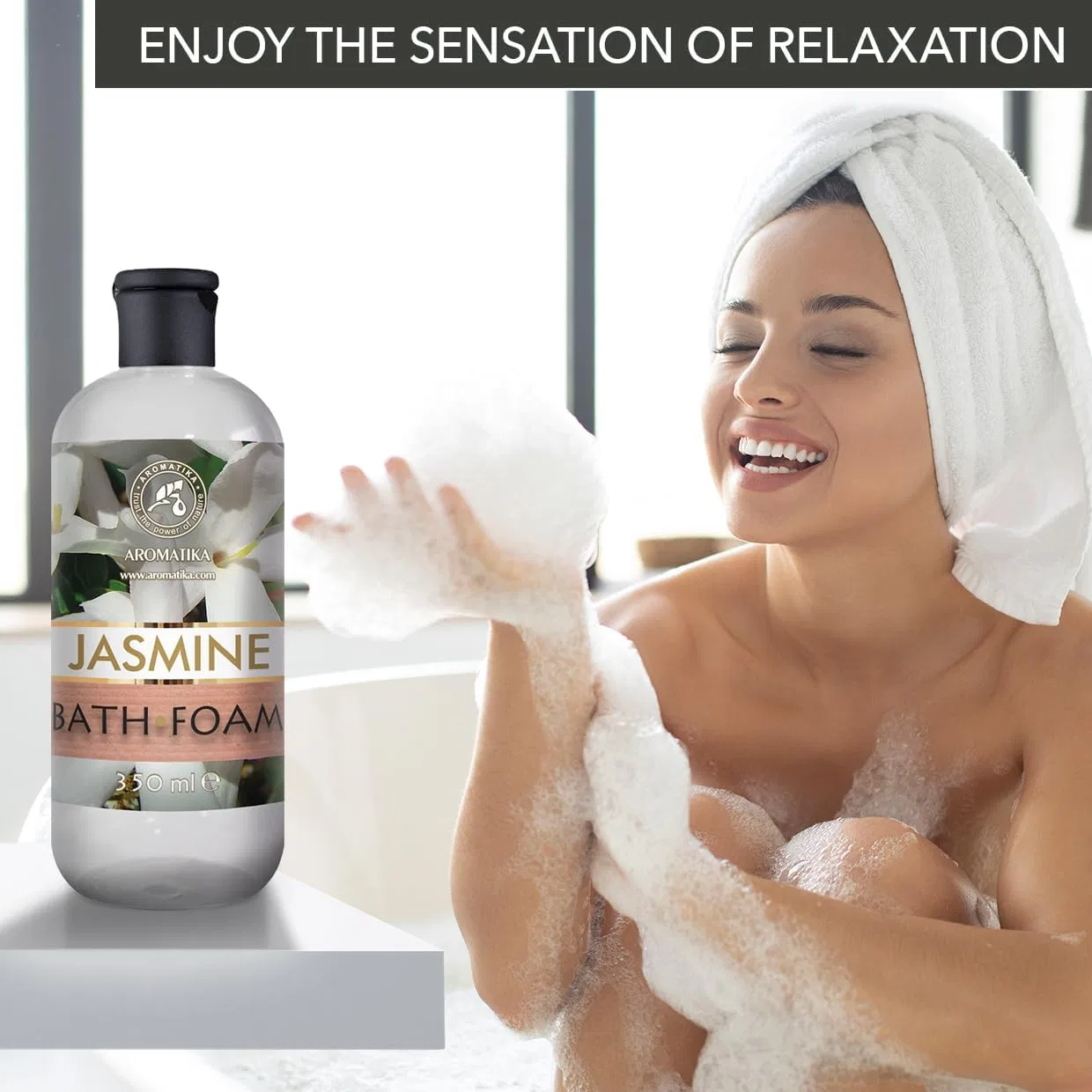 Набор пены для ванны Vanilla, Jasmine & Monoi de Tahiti, 3 x 350 мл Aromatika Trust The Power Of Nature — фото 4