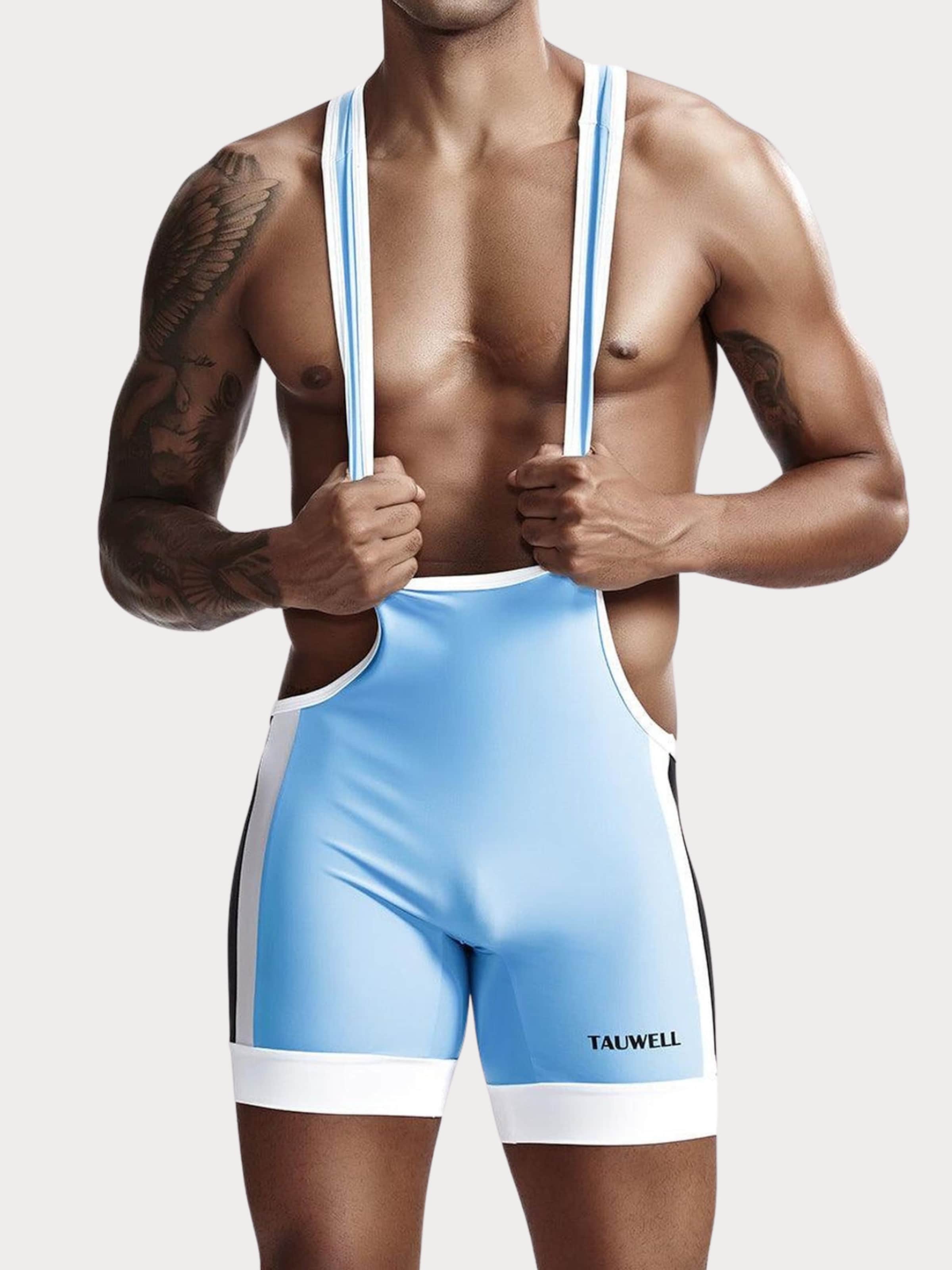 

TAUWELL Спортивное белье 'Fitness Wrestling' в светло-голубом цвете