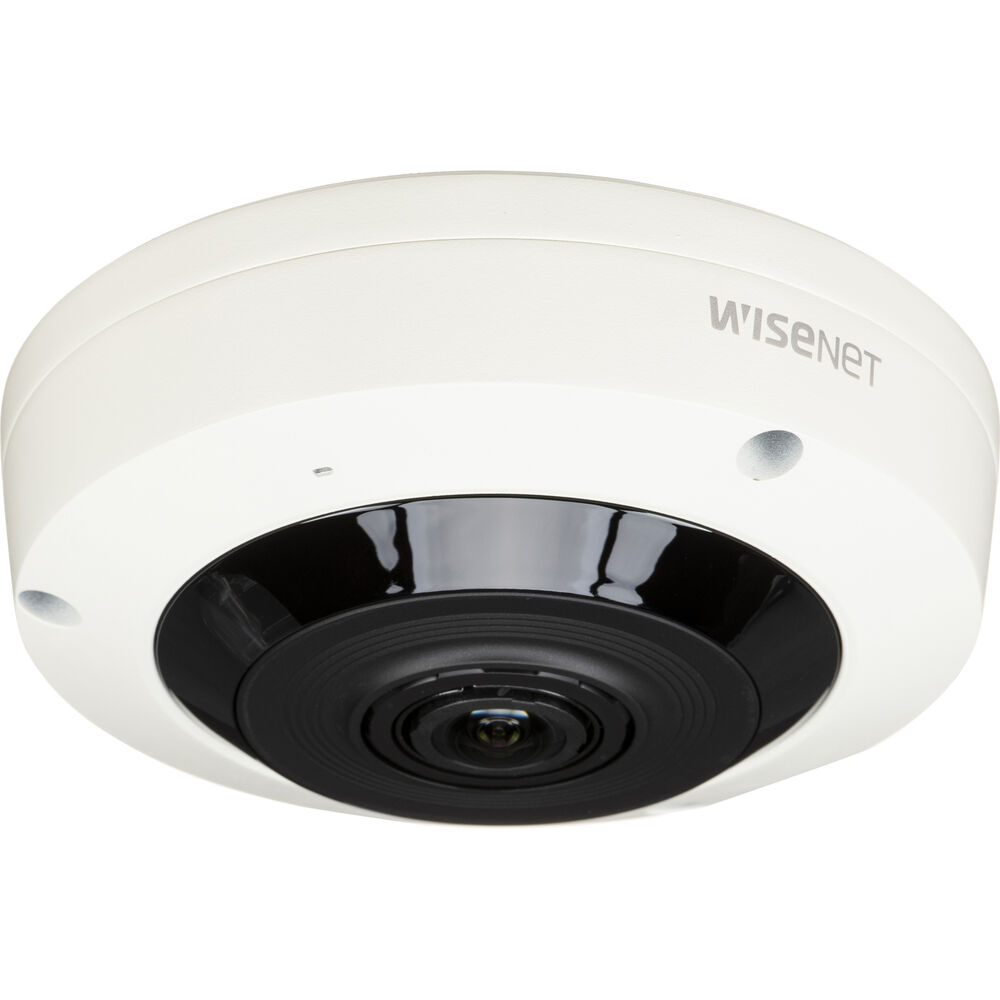 

Внутренняя сетевая купольная камера Hanwha Vision WiseNet X Series XNF-8010R с разрешением 6 МП и объективом Fisheye, с функцией ночного видения