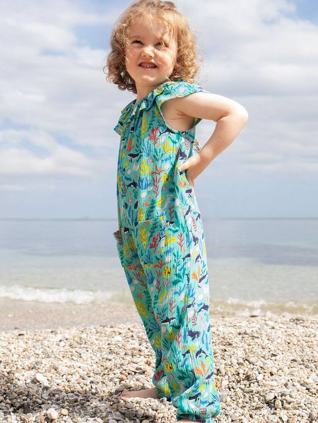 Детский комбинезон Baby Maris с принтом морской жизни Frugi, Multi — фото 2