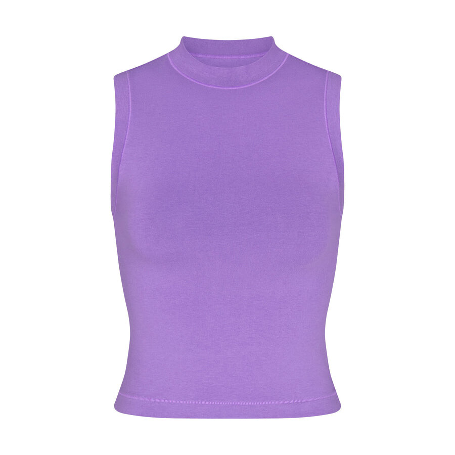 

Модельный топ с горловиной SKIMS Cotton Jersey, цвет Ultra Violet
